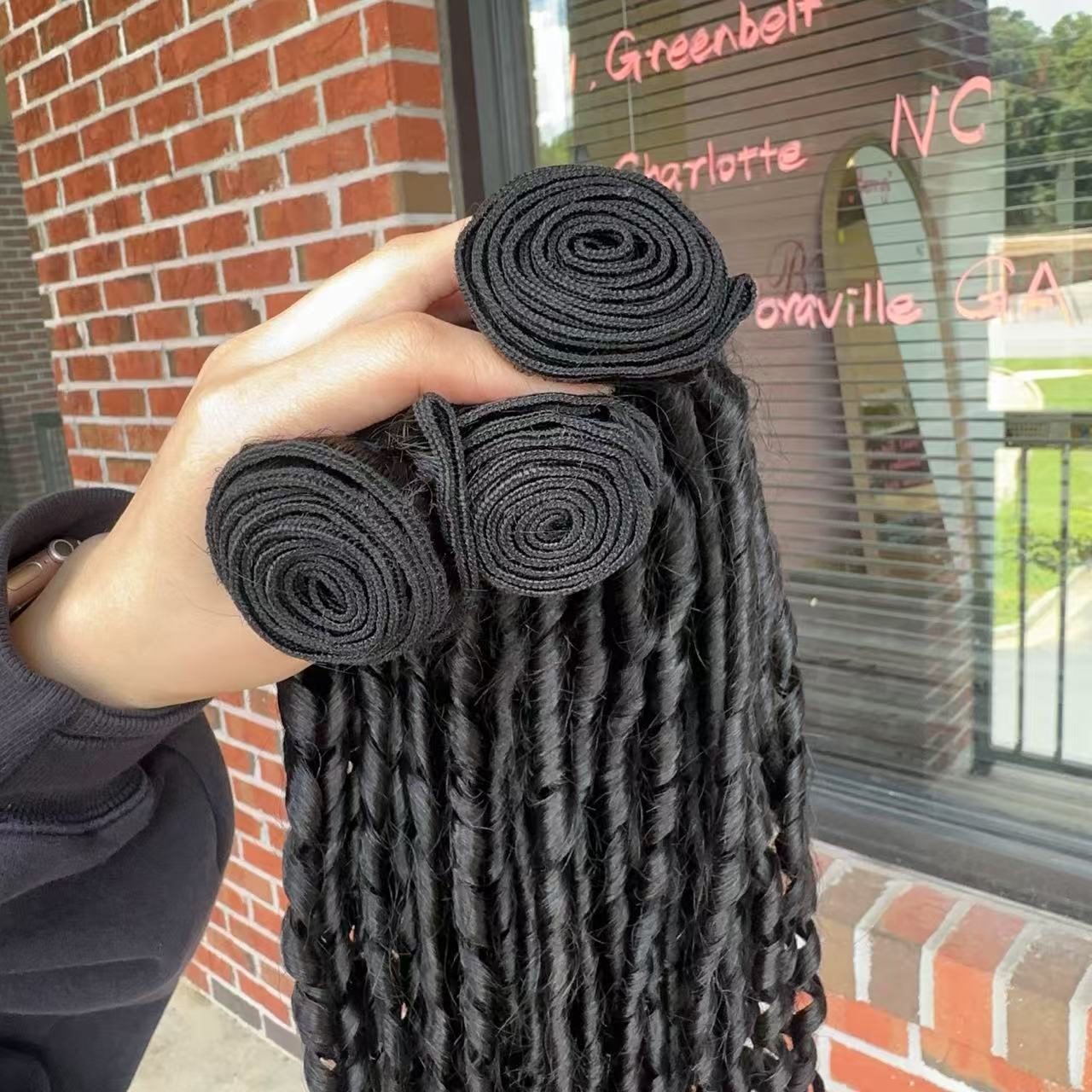 Virgin Brazilian Hair Bundles Pixel Curly