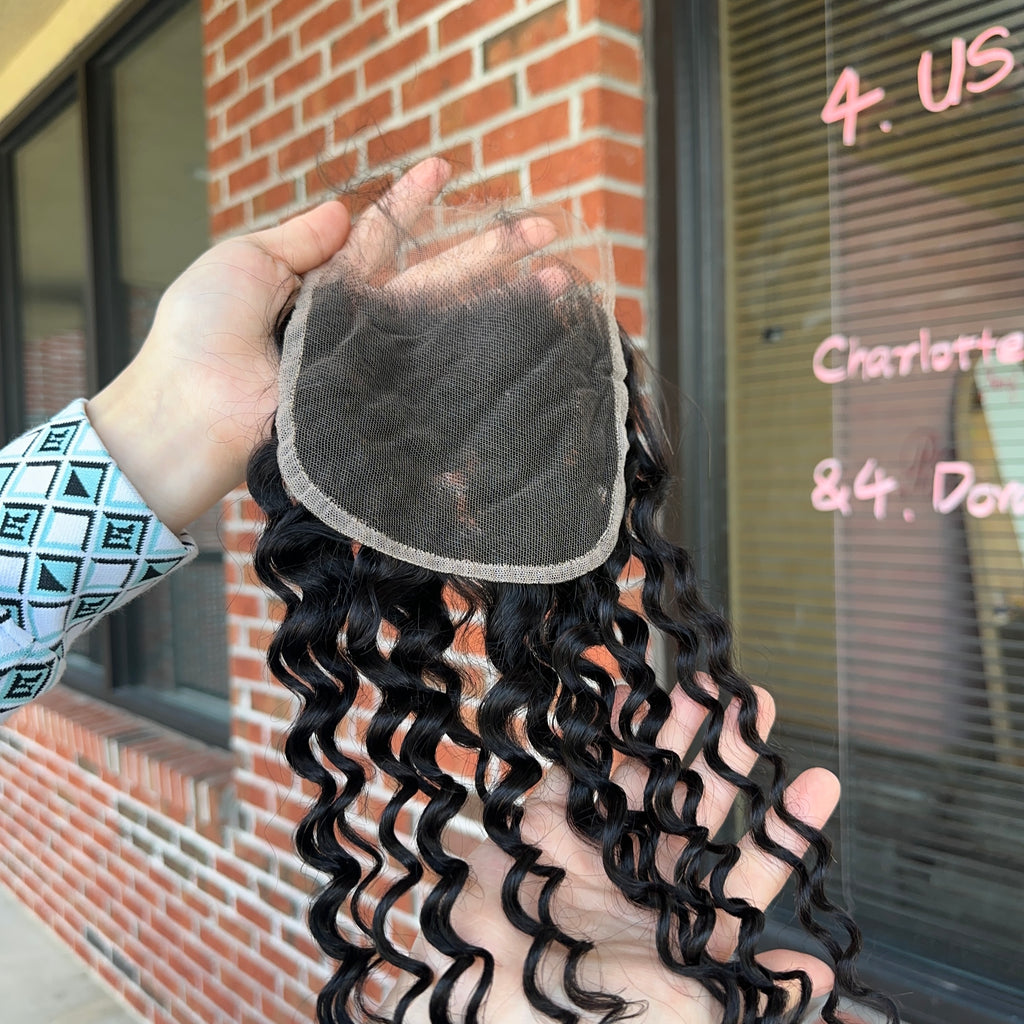 Virgin Deep Wave HD Lace Closure & Frontal