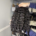 Raw Vietnamese Burmese Curly Human Hair Bundles Curled Ends