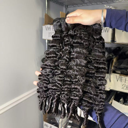 Raw Vietnamese Burmes curly bundles