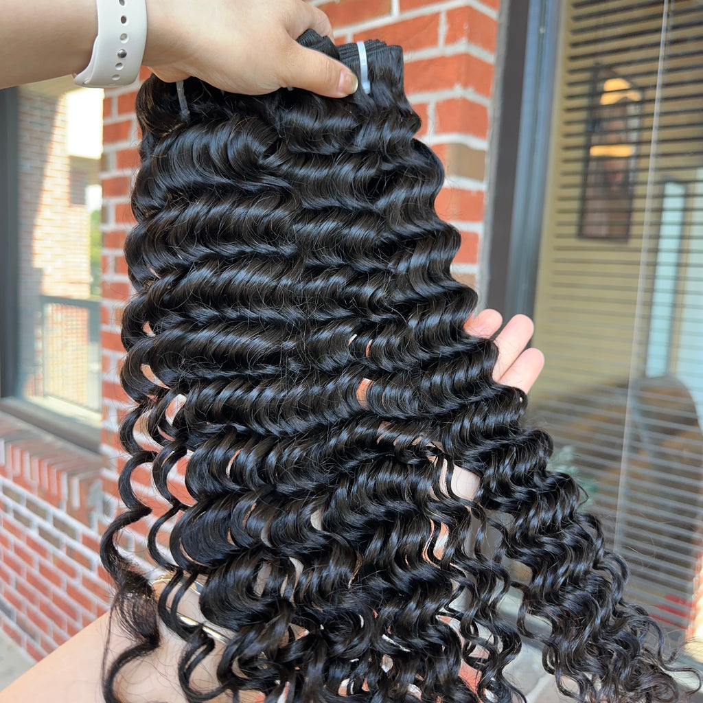 Virgin Indian Hair Bundles Deep Wave