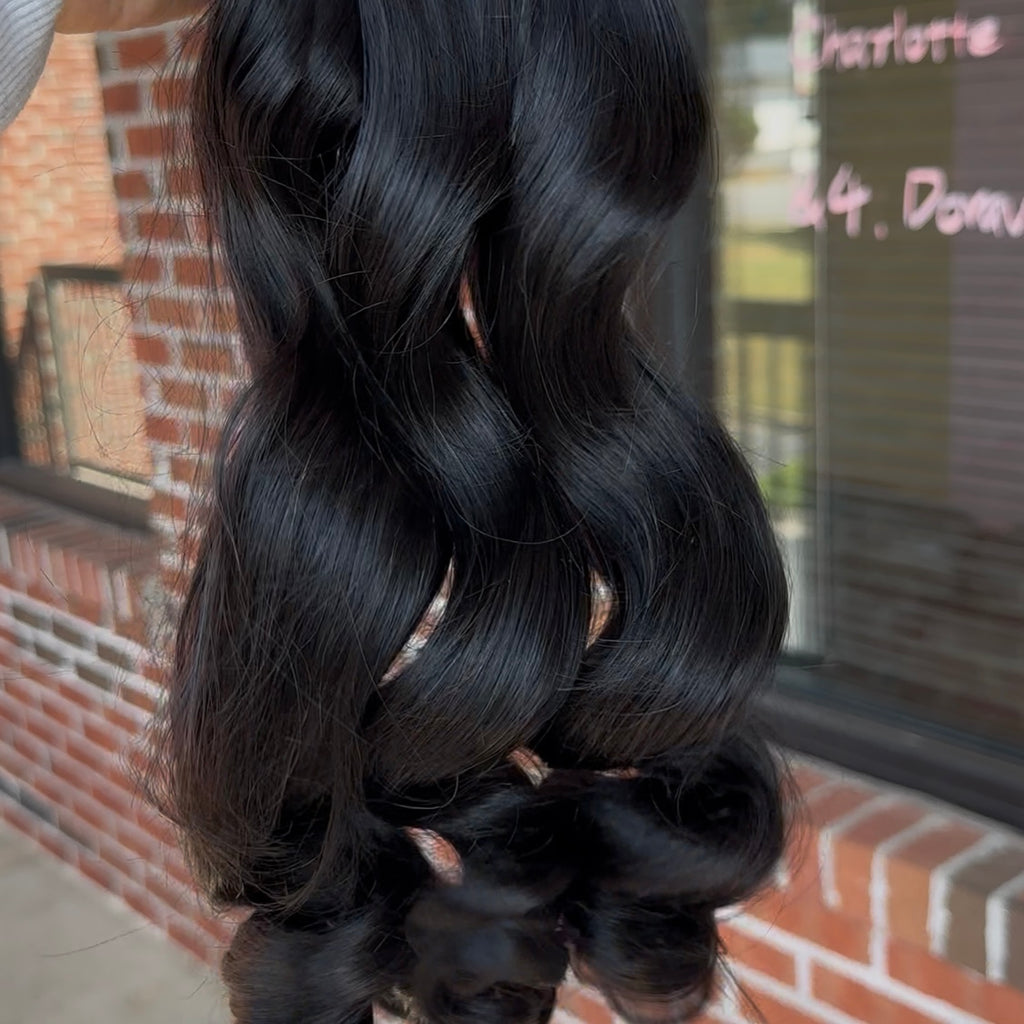 Virgin Brazilian Loose Wave Crochet Hair Extensions