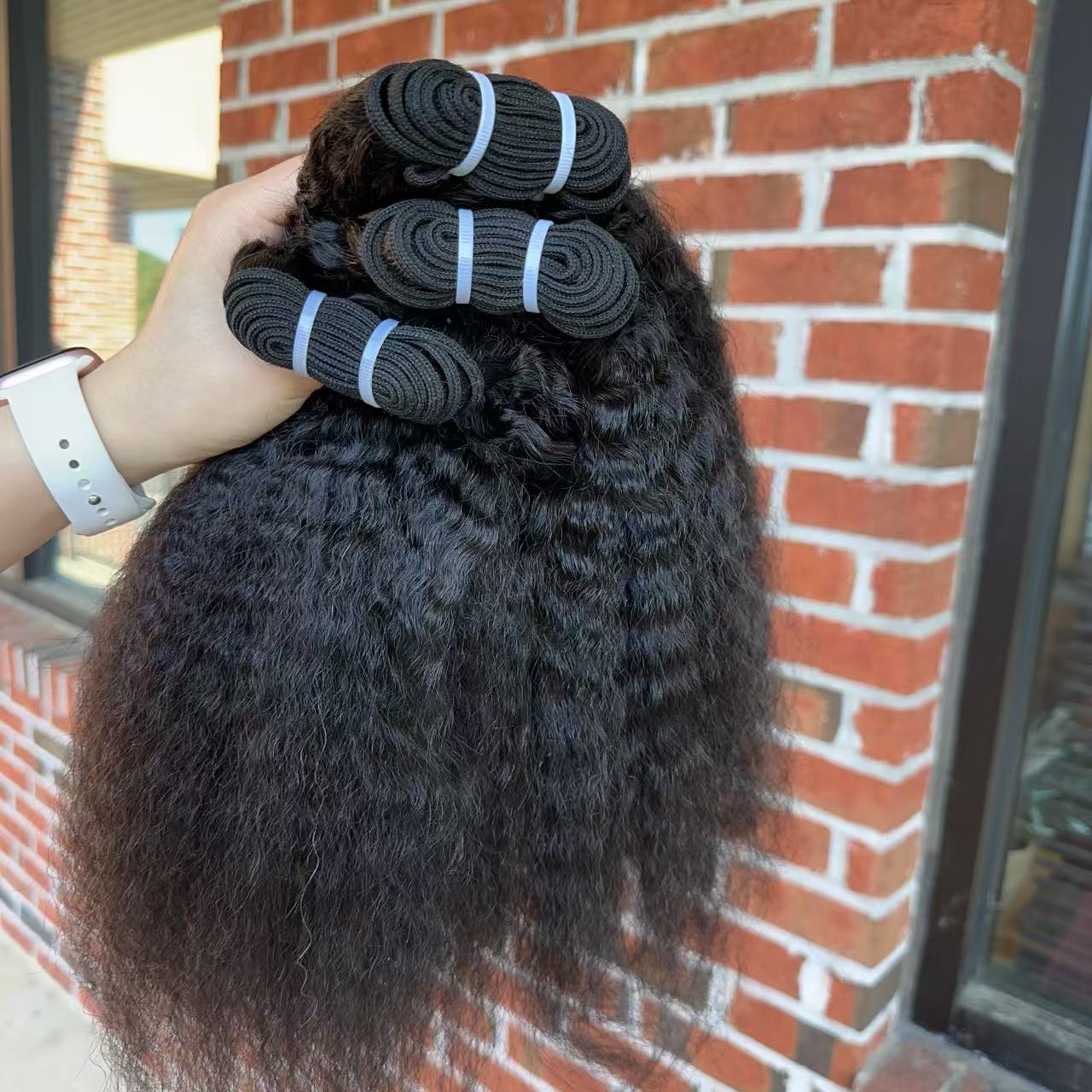 Virgin Indian Hair Bundles Kinky Straight