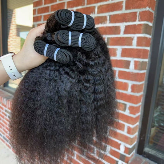 Virgin Indian Hair Bundles Kinky Straight