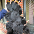 Raw Brazilian Body Wave Human Hair Bundles (Yellow band)