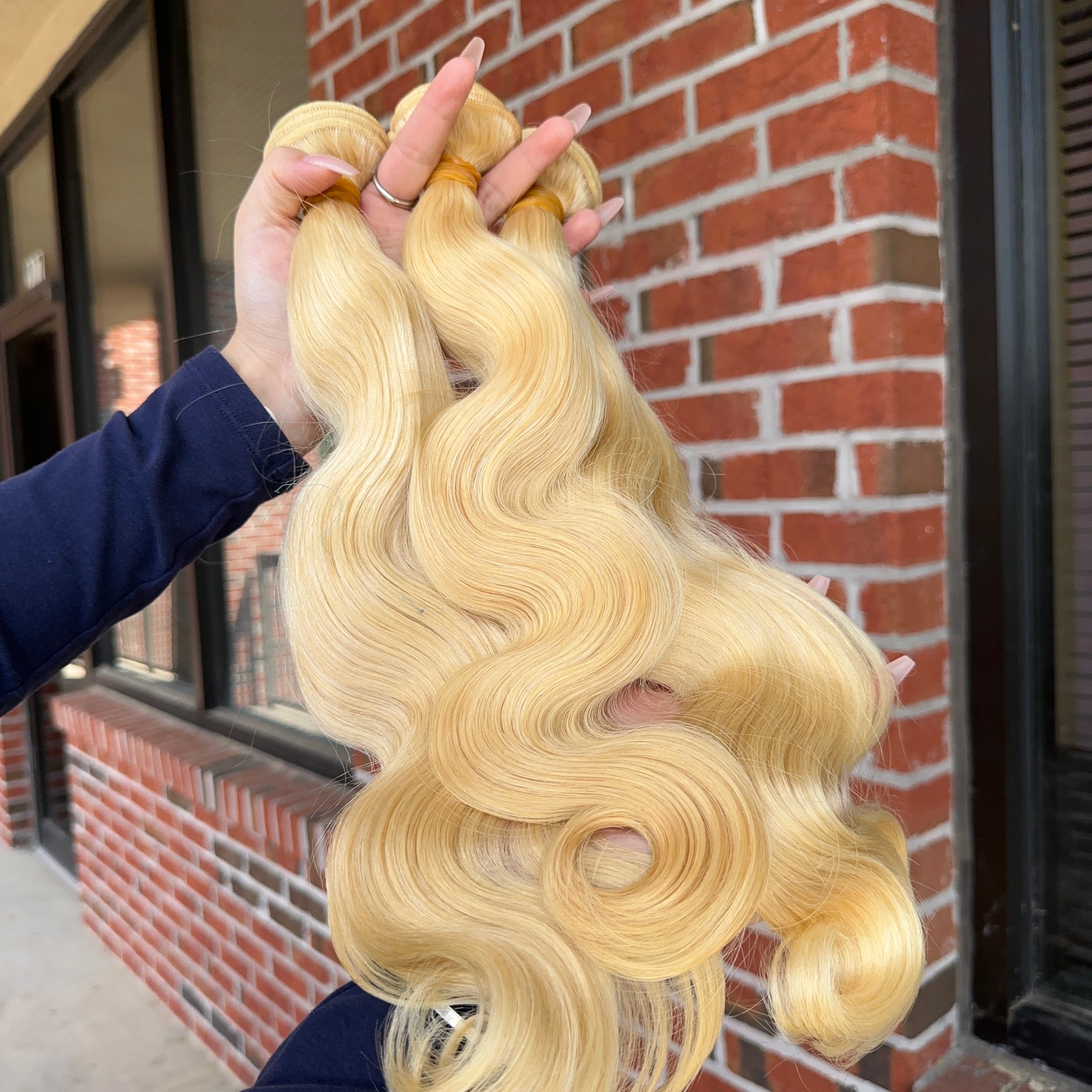 Raw Brazilian #613 Body Wave Human Hair Bundles (Yellow band)