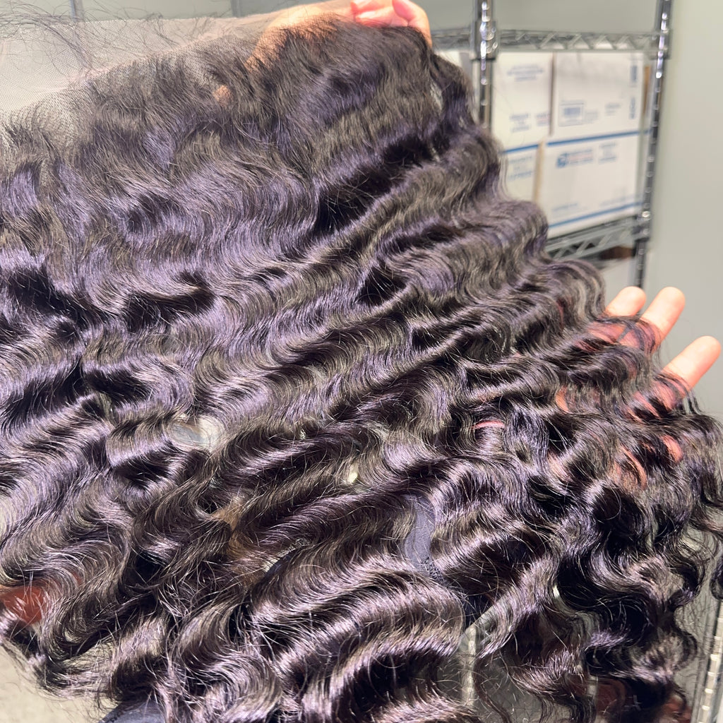 Raw Vietnamese Curly HD Lace Closure & Ftontal
