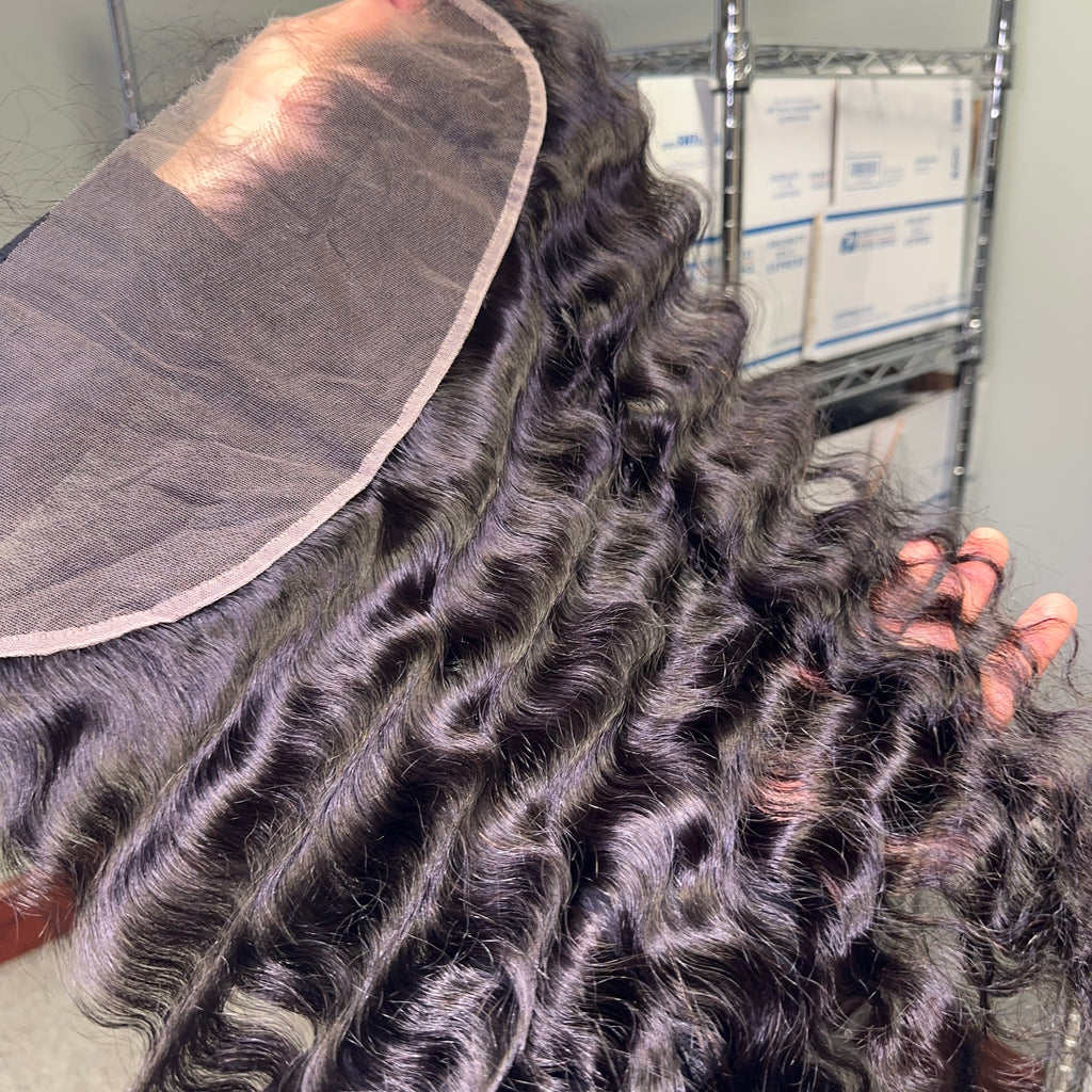 Raw Vietnamese Curly HD Lace Closure & Ftontal