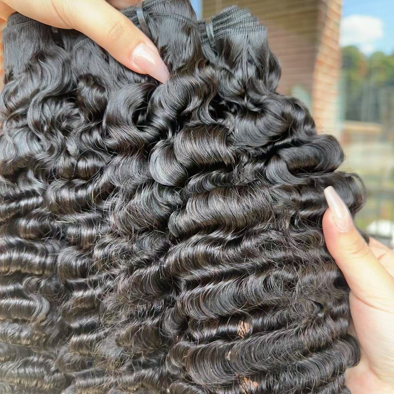 Raw Vietnamese Burmes curly bundles