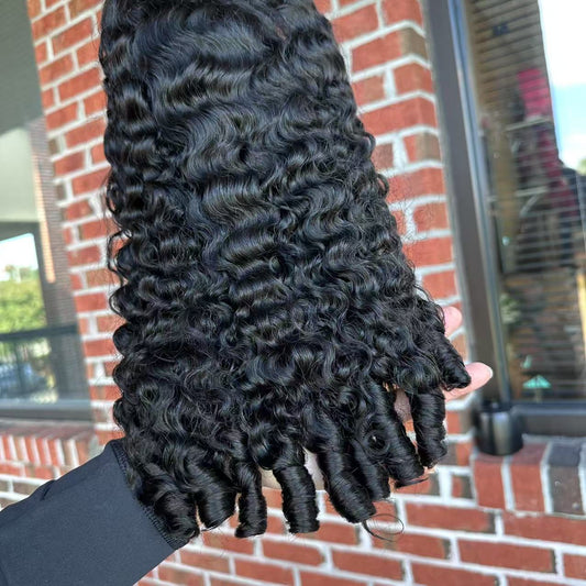 burmese curly bob  13x4 hd wig