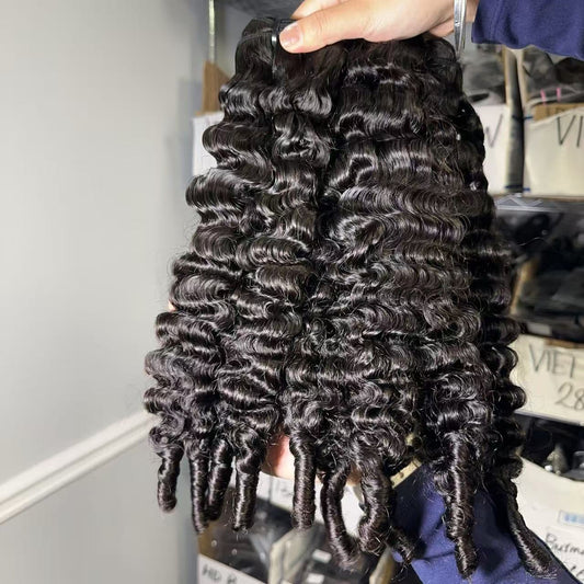 Raw Vietnamese Burmes curly bundles
