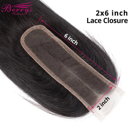 12-20inch straight 2x6 HD Lace Closure