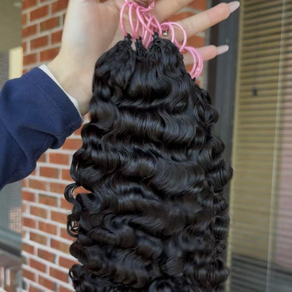 Virgin Brazilian Burmese Curly Crochet Hair