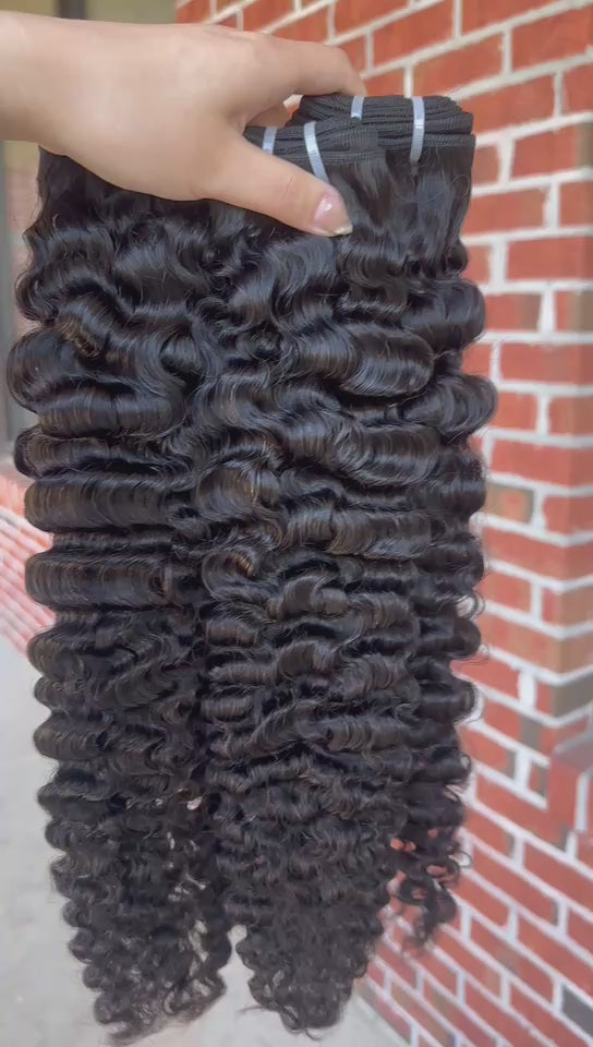 Virgin Indian Burmese Curly Human Hair Bundles
