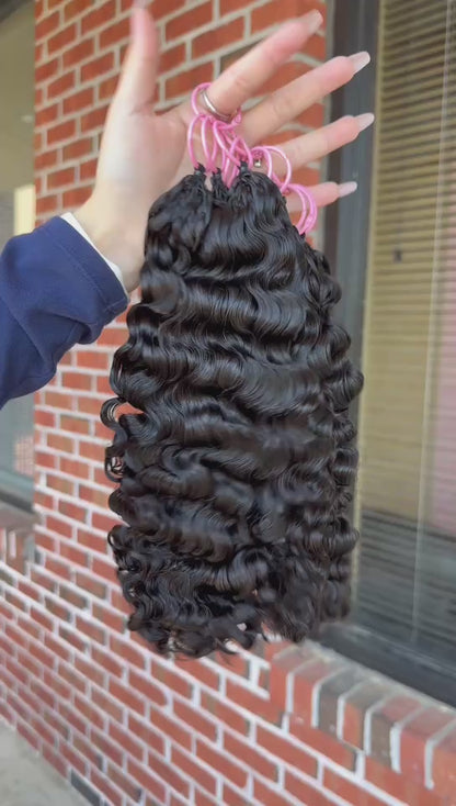 Virgin Brazilian Burmese Curly Crochet Hair