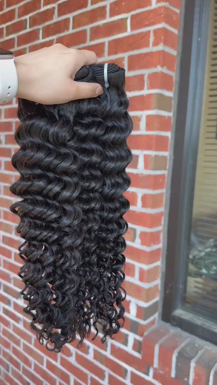 Virgin Indian Hair Bundles Deep Wave