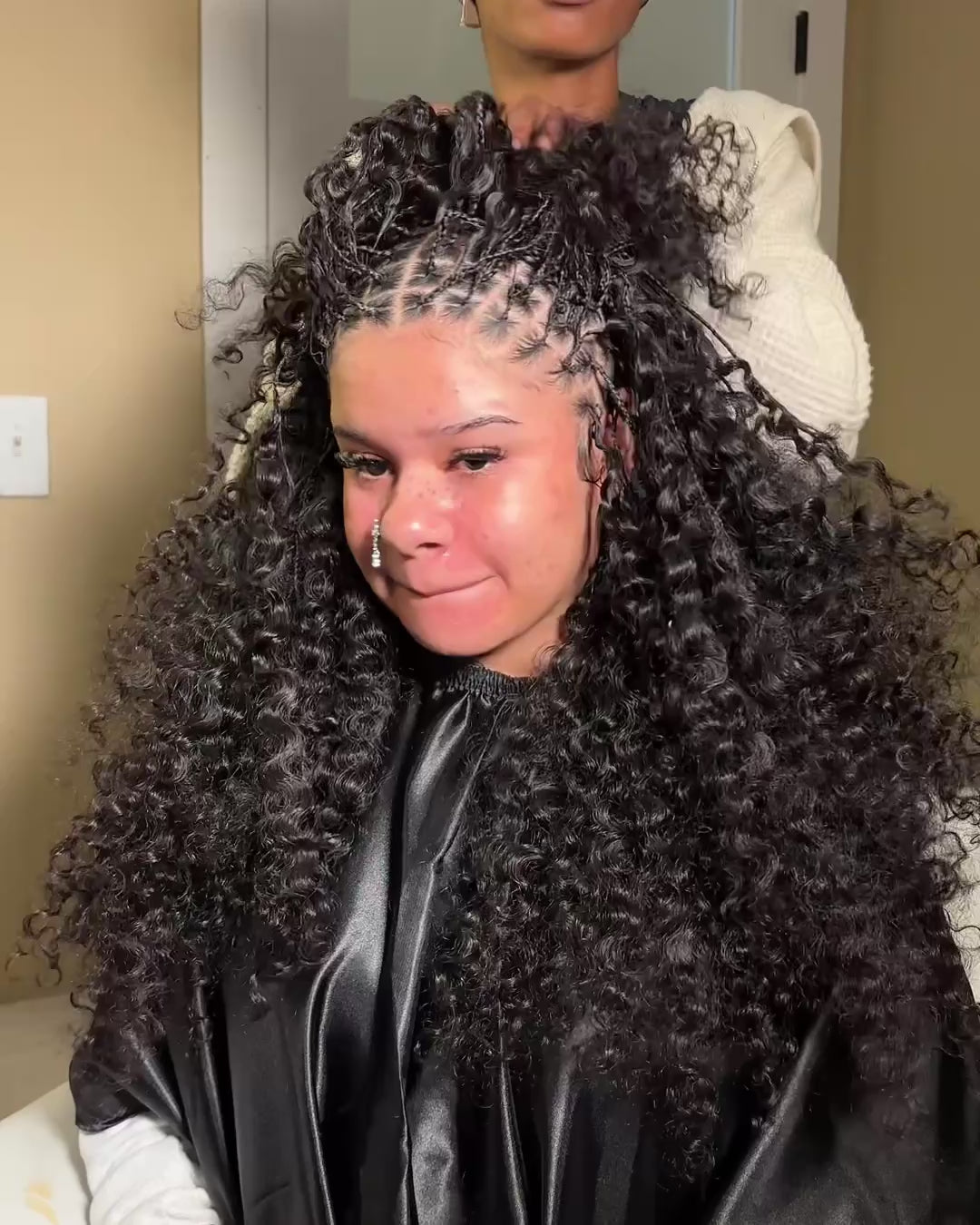 Virgin Brazilian Burmese Curly Crochet Hair Extensions