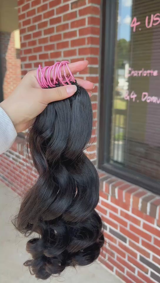 Virgin Brazilian Loose Wave Crochet Hair Extensions