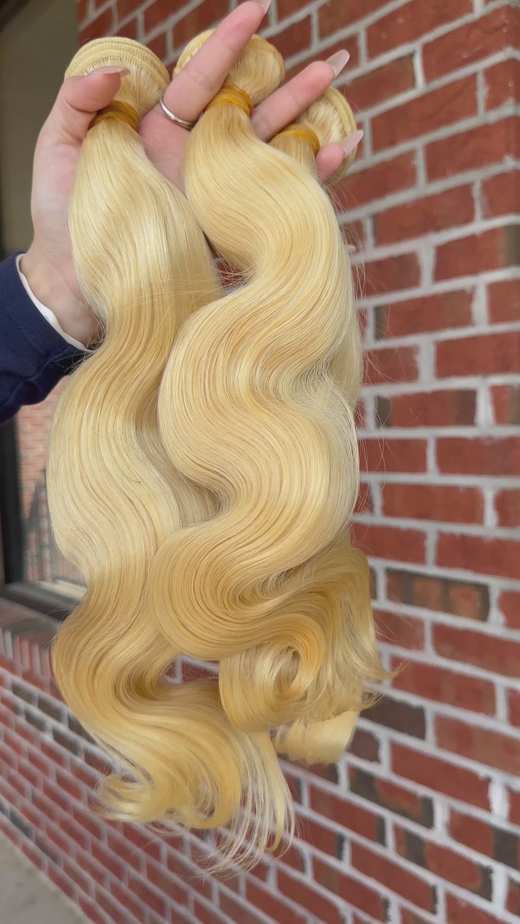 Raw Brazilian #613 Body Wave Human Hair Bundles (Yellow band)
