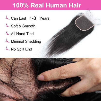 side part 4x4 closure