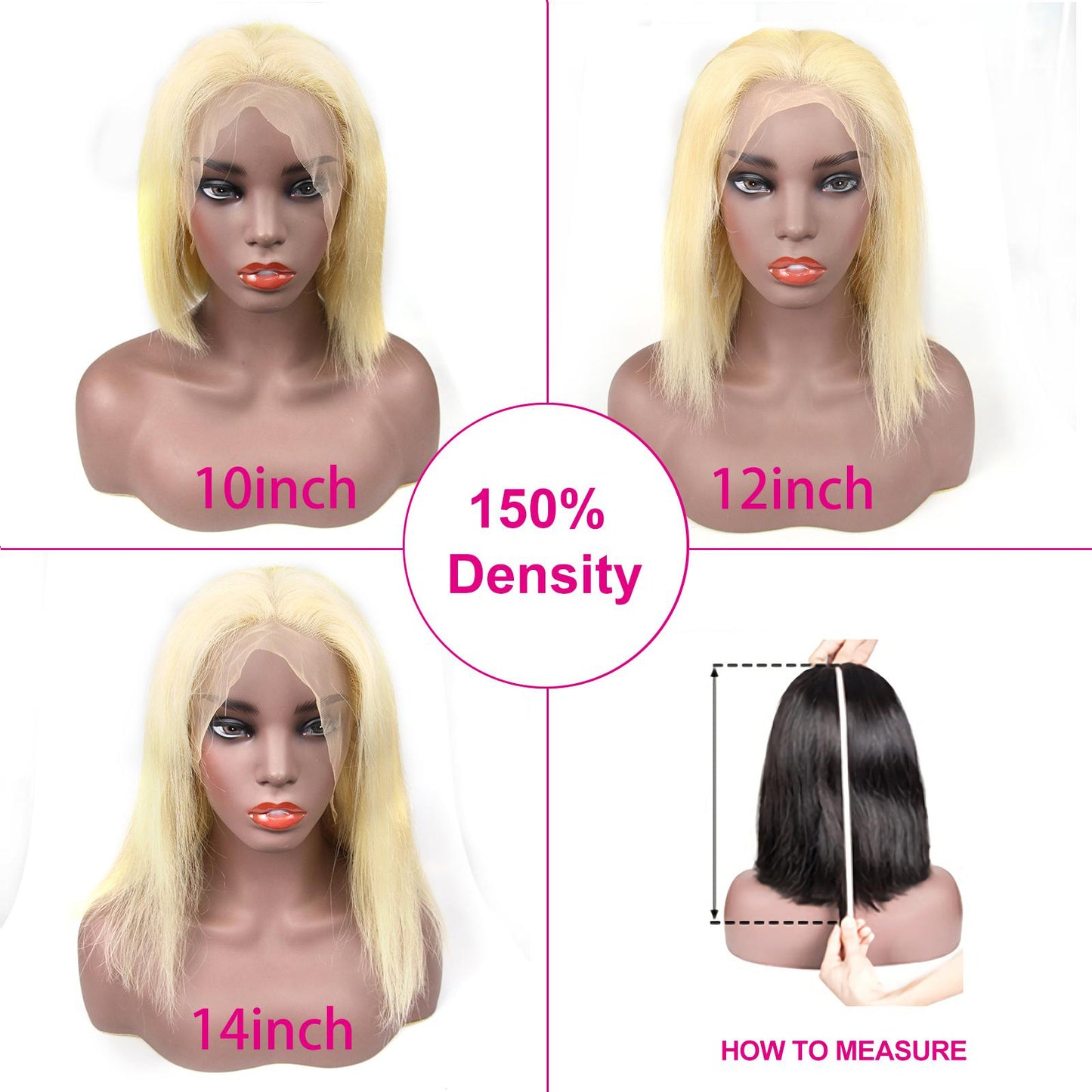 613 lace frontal bob wig