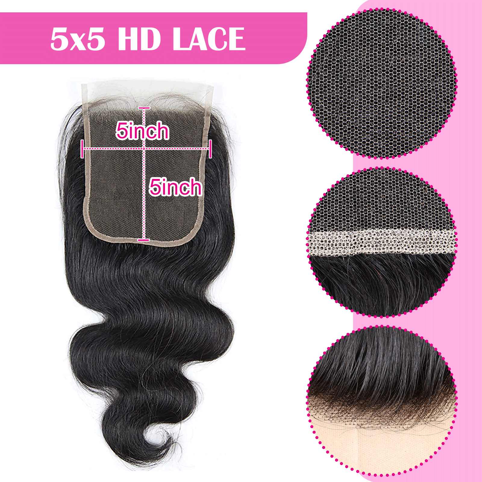 hd lace closure 5x5