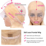 cheap 360 wigs size