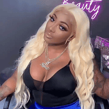 613 blonde wig real picture