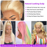 613 blonde wig details