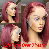 99j burgundy wig