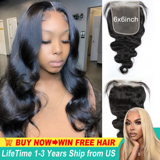 Virgin Hair 6X6 Colsure