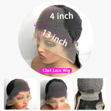 13x4 wig lace size