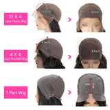4x4 5x5 Kinky Curly Lace Front Wigs