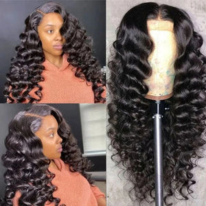 loose deep wave wig