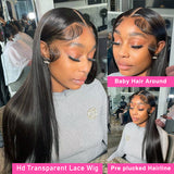 5x5 hd lace closure wig details