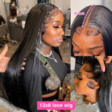straight 13x6 frontal lace wig